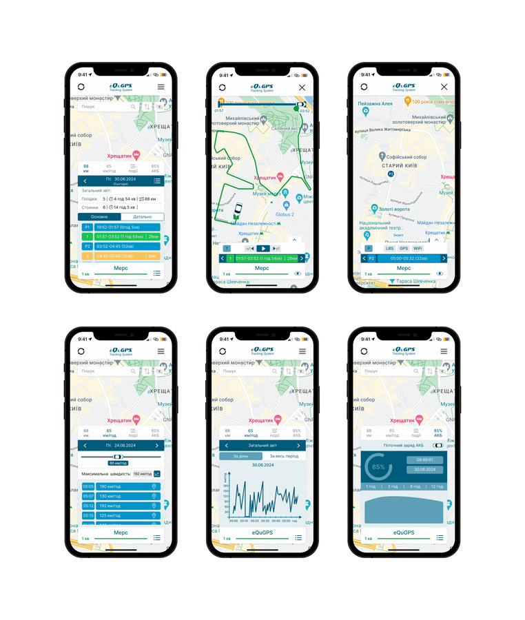 GPS-трекер eQuGPS Track (з блокуванням, ACC контролем, вбудованим акумулятором, реле в комплекті)